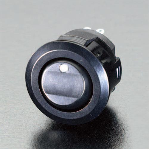 ESCO（エスコ） 125V/10A ＬＥＤﾗﾝﾌﾟロッカースイッチ(緑) EA940DH-25