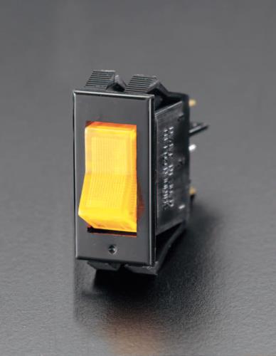 ESCO（エスコ） 125V/15A ロッカースイッチ(橙) EA940DH-2