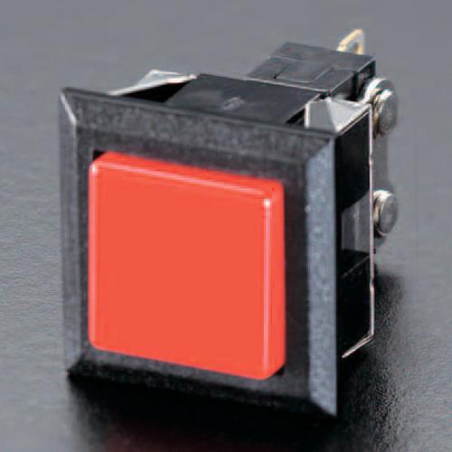 ESCO（エスコ） 125V/ 3A プッシュスイッチ(赤) EA940DJ-5