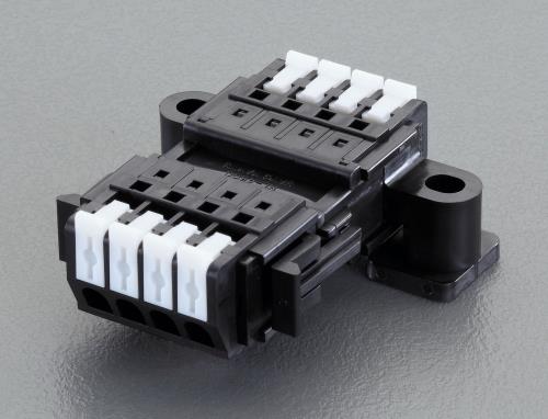 サトーパーツ 5極[DC300V/10A] スクリューレス端子台 SL-4500-ASH-5PB
