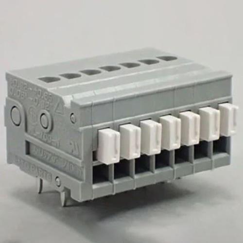 サトーパーツ 7極[ 50V/ 3A] ｽｸﾘｭｰﾚｽ端子台(基板用/白) ML-700-NH-7P