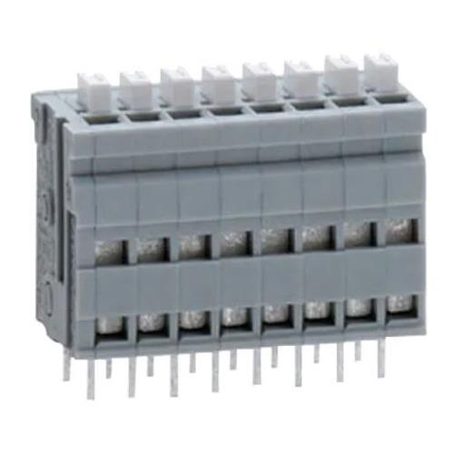 サトーパーツ 8極[ 50V/ 3A] ｽｸﾘｭｰﾚｽ端子台(基板用/白) ML-700-NH-8P