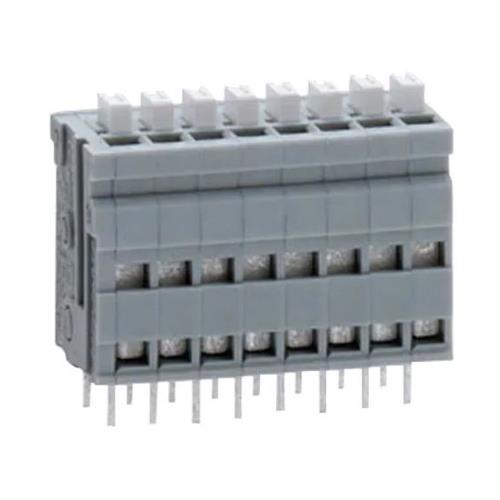 サトーパーツ 8極[ 50V/ 3A] ｽｸﾘｭｰﾚｽ端子台(基板用/白) ML-700-NV-8P