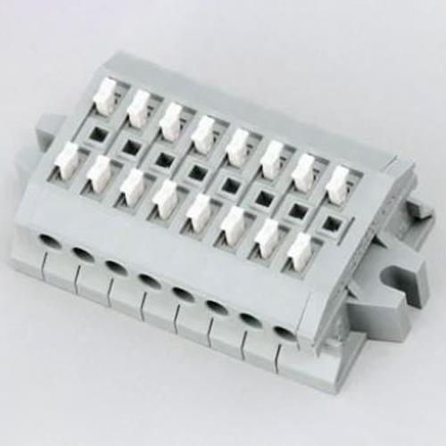 サトーパーツ 8極[AC/DC300V/10A] ｽｸﾘｭｰﾚｽ端子台(中継用) ML-1700-A-8P