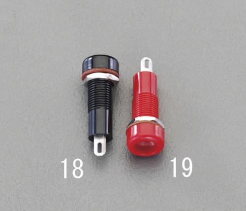 サトーパーツ [φ8.2x7.5mm穴用] チップジャック(赤) TJ-4-R