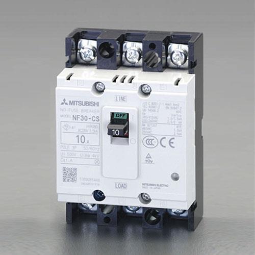 三菱電機 240V/ 60A/3極 ﾉｰﾋｭｰｽﾞ遮断器(ﾌﾚｰﾑ50) NF63-CV