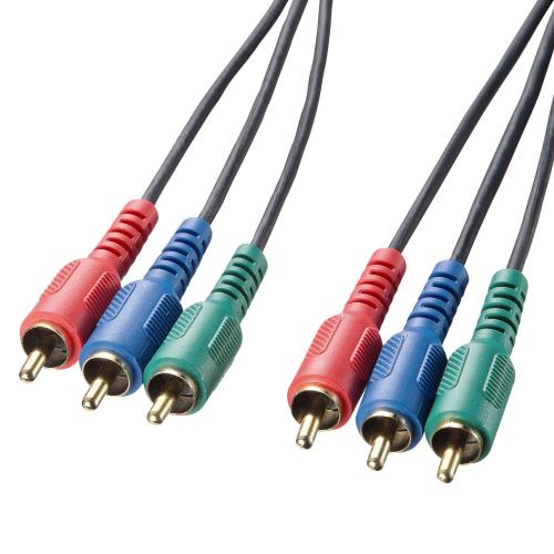 サンワサプライ 2.0m コンポーネント端子ケーブル KM-V18-20K2