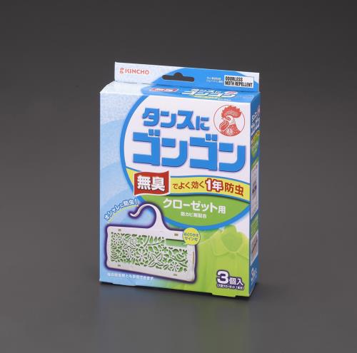 ESCO（エスコ） 衣類用防虫剤(ｸﾛｰｾﾞｯﾄ用/3個) EA941E-31