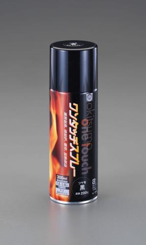 ESCO（エスコ） 300ml 耐熱塗料(つや有/黒) EA942AA-1