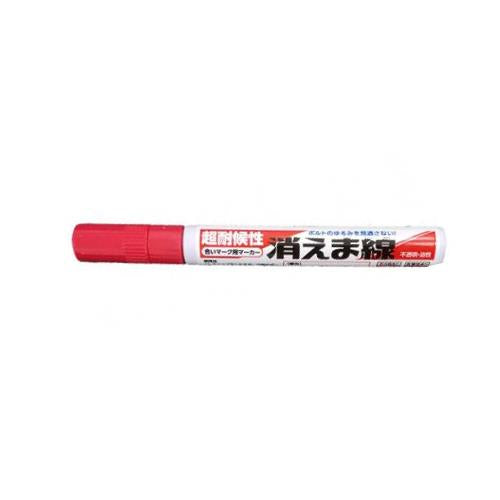 ESCO（エスコ） [赤/細字] 油性耐候ﾏｰｶｰ(合いﾏｰｸ用/12本) EA942CD-123