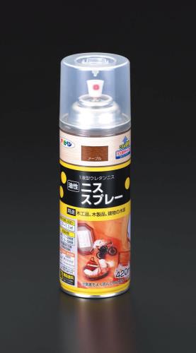 ESCO（エスコ） 420ml [油性]ニススプレー(ﾗｲﾄｵｰｸ) EA942CH-46