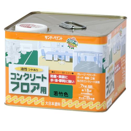 ESCO（エスコ） 7kg 油性・コンクリート床塗料(若竹色) EA942EH-37
