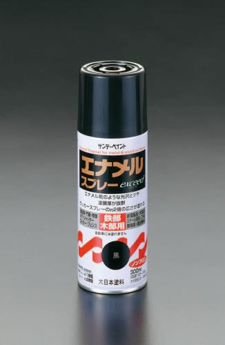ESCO（エスコ） 300ml エナメルスプレー(黒) EA942EM-23