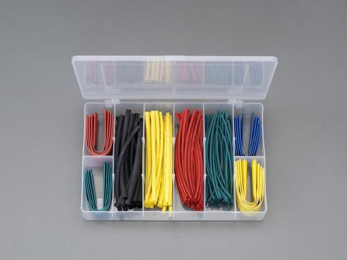 ESCO（エスコ） 熱収縮チューブセット(ｶﾗﾌﾙ/125ﾋﾟｰｽ) EA944BH-12