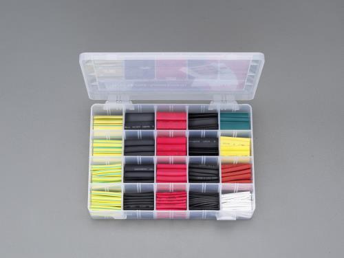 ESCO（エスコ） 熱収縮チューブセット(ｶﾗﾌﾙ/250ﾋﾟｰｽ) EA944BH-14