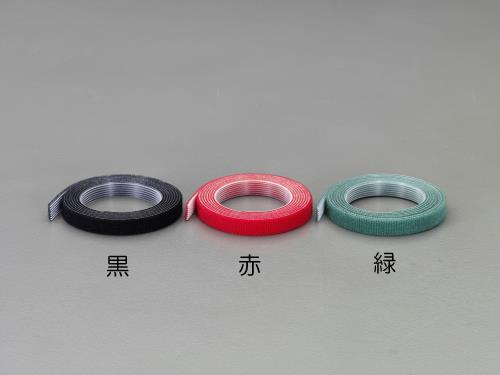 ESCO（エスコ） 10mmx1.5m 両面マジック結束バンド(黒) EA944MA-13