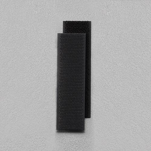 ESCO（エスコ） 25x100mm マジックテープＰＰ用(粘着付/黒) EA944MB-53