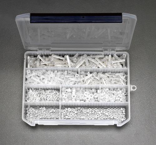 ESCO（エスコ） M3-M6 プラスチックねじセット(ﾎﾟﾘｶｰﾎﾞﾈｰﾄ) EA945AH