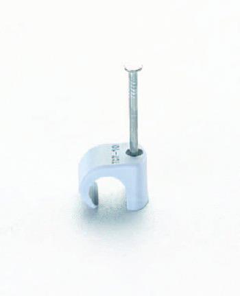 ESCO（エスコ） 4-6 mm 丸型ケーブルクリップ(薄灰/100個) EA947CA-6