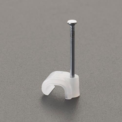 ESCO（エスコ） 3.3x4.6mm 平型ｹｰﾌﾞﾙｸﾘｯﾌﾟ(ｸﾘｱｰ/100個) EA947EF-3