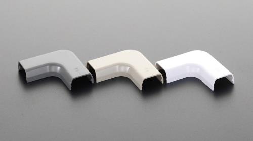 ESCO（エスコ） 23x53mm モールコーナー(ﾌﾟﾗｽﾁｯｸ製/灰/2個) EA947HM-102F