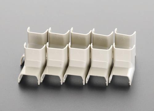ESCO（エスコ） 29x65mm モール継手内曲(ﾌﾟﾗｽﾁｯｸ製/灰/2個) EA947HM-103H