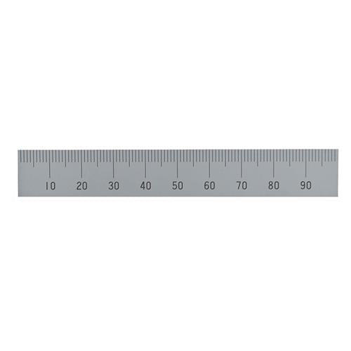 シンワ測定 100mm [右方向/上目盛] スケール(ｽﾃﾝﾚｽ) 14128
