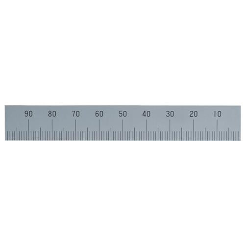 シンワ測定 100mm [左方向/下目盛] スケール(ｽﾃﾝﾚｽ) 14154