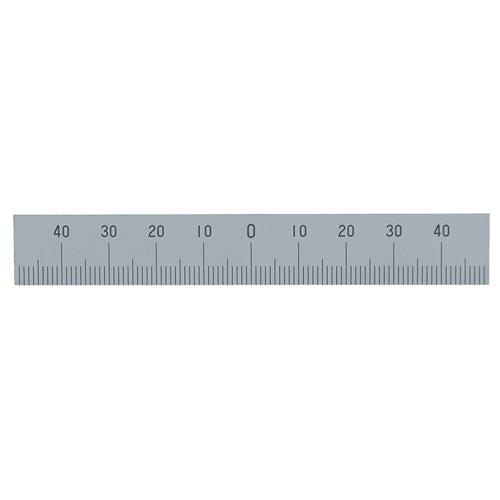 シンワ測定 100mm [中心振分/下目盛] スケール(ｽﾃﾝﾚｽ) 14160