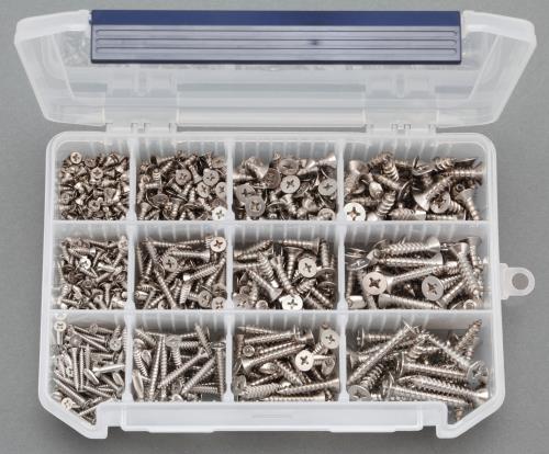 ESCO（エスコ） 3- 6mm 皿頭  ﾀｯﾋﾟﾝｸﾞﾋﾞｽｾｯﾄ(ｽﾃﾝﾚｽ製) EA949AL-22