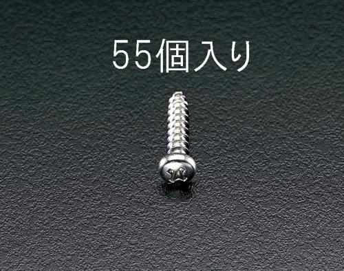 ESCO（エスコ） 4x25mm 鍋頭タッピングビス(ｽﾃﾝﾚｽ製/55本) EA949ES-44