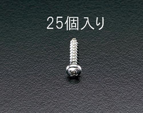 ESCO（エスコ） 5x35mm 鍋頭タッピングビス(ｽﾃﾝﾚｽ製/25本) EA949ES-52