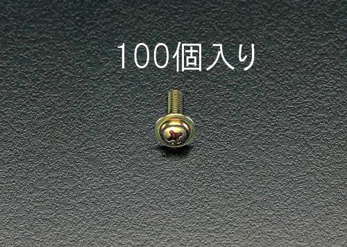 ESCO（エスコ） M4x 8mm 鍋頭小ねじ(ﾜｯｼｬｰﾍｯﾄﾞｸﾛﾒｰﾄ/100本) EA949GK-41