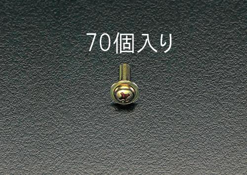 ESCO（エスコ） M4x16mm 鍋頭小ねじ(ﾜｯｼｬｰﾍｯﾄﾞ ｸﾛﾒｰﾄ/70本) EA949GK-44