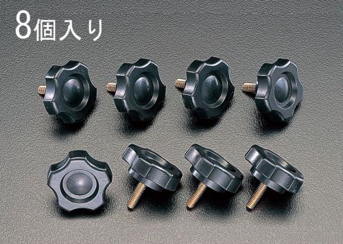 ESCO（エスコ） M6x20mm 菊形ノブボルト(8個) EA949GT-620