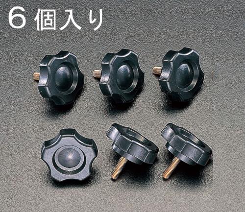 ESCO（エスコ） M8x45mm 菊形ノブボルト(6個) EA949GT-845