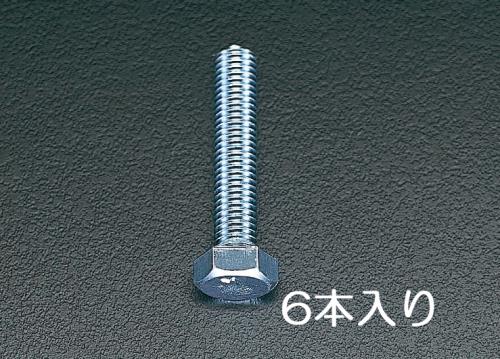 ESCO（エスコ） M12x100mm 六角頭全ねじﾎﾞﾙﾄ(ﾕﾆｸﾛﾒｯｷ/6本) EA949HB-128