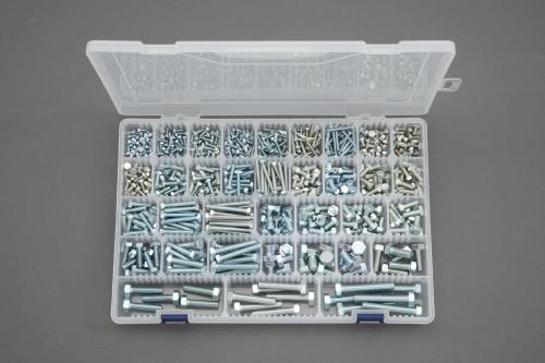 ESCO（エスコ） M3-M8 六角ボルトセット(ﾕﾆｸﾛﾒｯｷ) EA949L-1