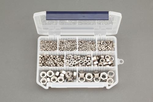ESCO（エスコ） M2-M12 六角ナットセット(ｽﾃﾝﾚｽ製) EA949LS-13