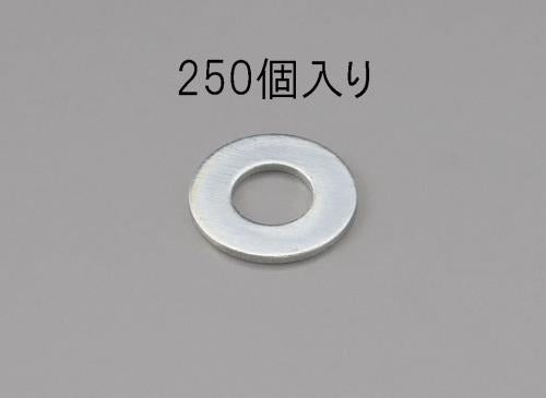 ESCO（エスコ） M 2 平ワッシャー(ﾕﾆｸﾛﾒｯｷ/250枚) EA949LX-102