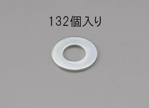 ESCO（エスコ） M 4 平ワッシャー(ﾕﾆｸﾛﾒｯｷ/132枚) EA949LX-104