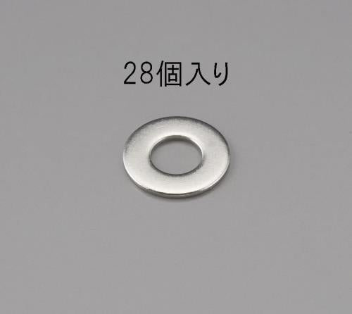 ESCO（エスコ） M 4 平ワッシャー(ｽﾃﾝﾚｽ製/28枚) EA949LX-204