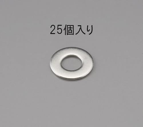 ESCO（エスコ） M 8 平ワッシャー(ｽﾃﾝﾚｽ製/25枚) EA949LX-208