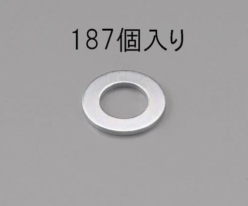 ESCO（エスコ） M 4 [小形]平ワッシャー(三価ｸﾛﾒｰﾄ/187枚) EA949LX-304