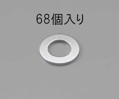 ESCO（エスコ） M 6 [小形]平ワッシャー(三価ｸﾛﾒｰﾄ/68枚) EA949LX-306