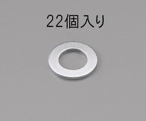 ESCO（エスコ） M12 [小形]平ワッシャー(三価ｸﾛﾒｰﾄ/22枚) EA949LX-312