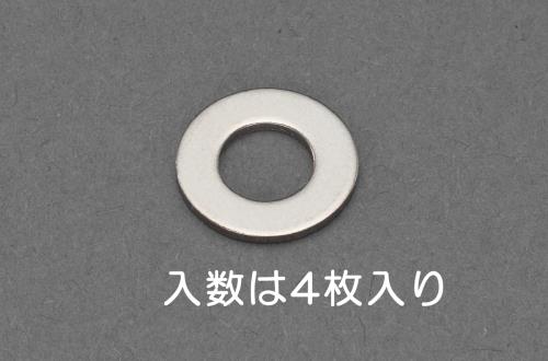 ESCO（エスコ） M 5  平ワッシャー(ﾁﾀﾝ/4枚) EA949LX-705A