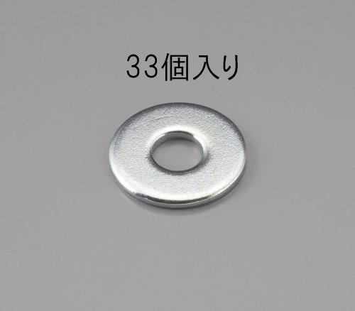 ESCO（エスコ） W5/16x1.6 平ワッシャー(ﾕﾆｸﾛﾒｯｷ/33個) EA949LX-825