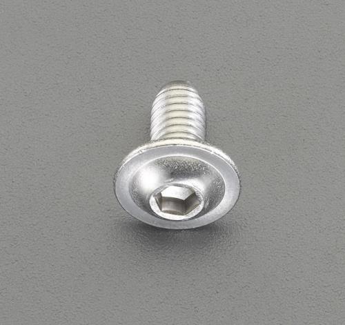 ESCO（エスコ） M4x 8mm フランジボタン(ｽﾃﾝﾚｽ/8本) EA949MN-408