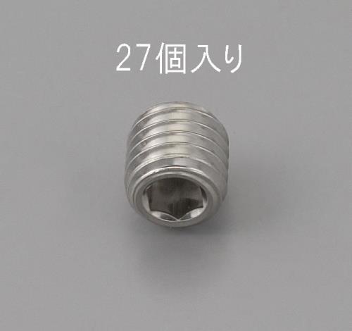 ESCO（エスコ） M4 x 3mm 六角穴付止ねじ(ｽﾃﾝﾚｽ製/27本) EA949MR-403